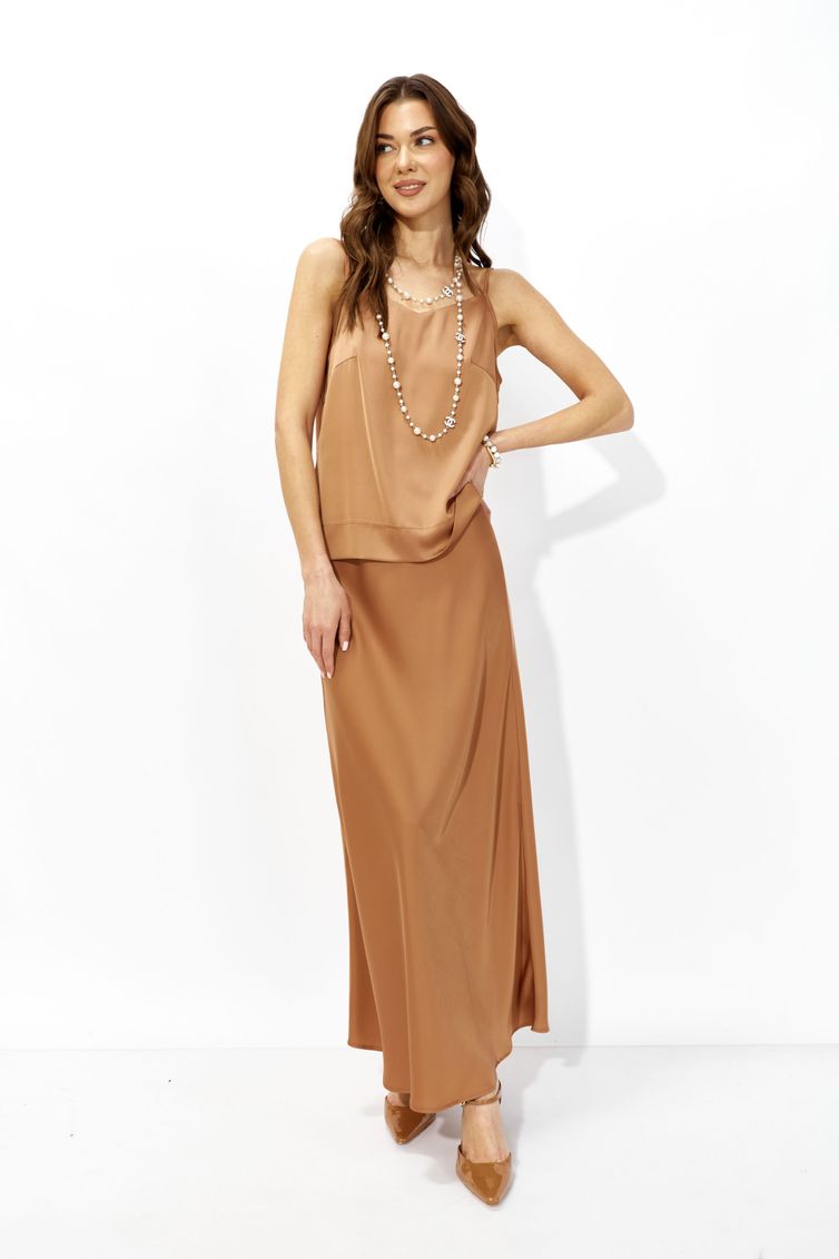 Юбка Люше арт. 4339 коричневый