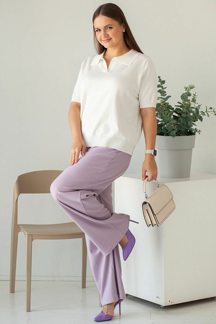 Spodnie TOOK A LOOK & Angelika #AB-015 svetlo-lilovyj