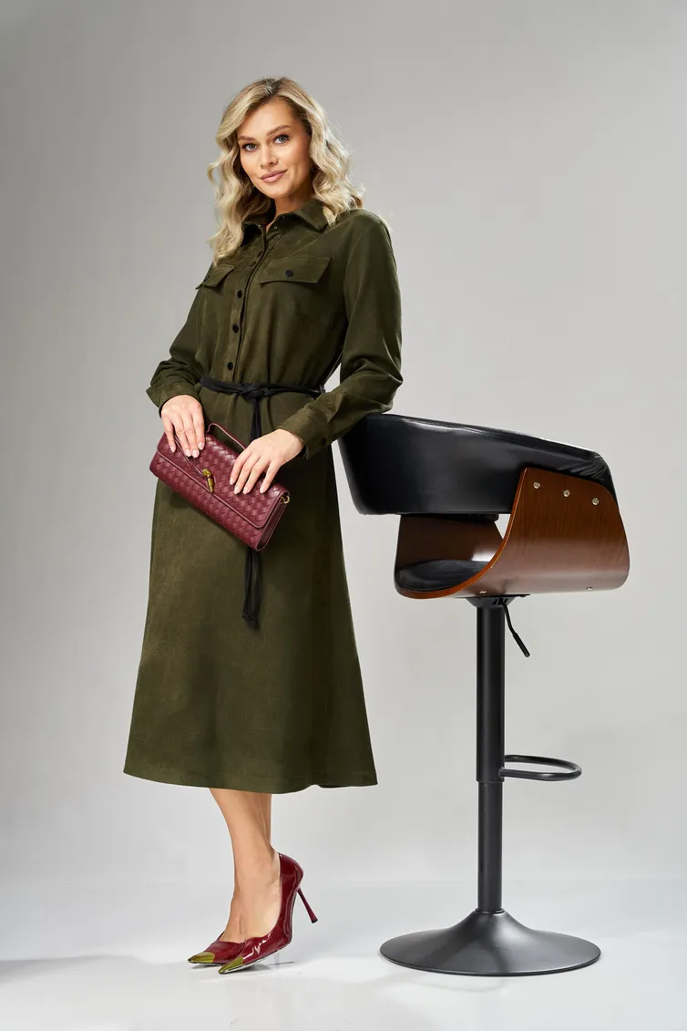 Sukienka Ava fashion #M-239 xaki