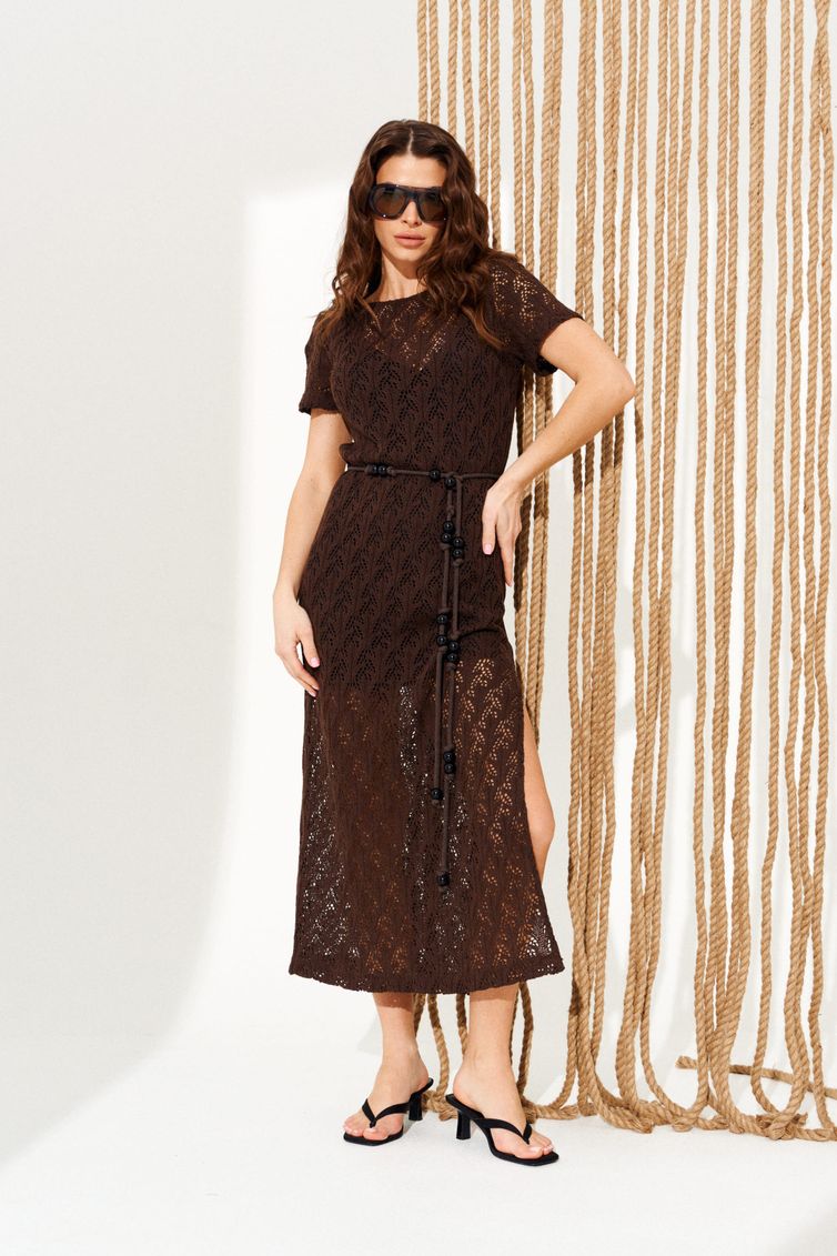 Платье Elletto Life арт. 11139 коричневый