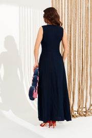 Платье Elletto Life арт. 11126 темно-синий