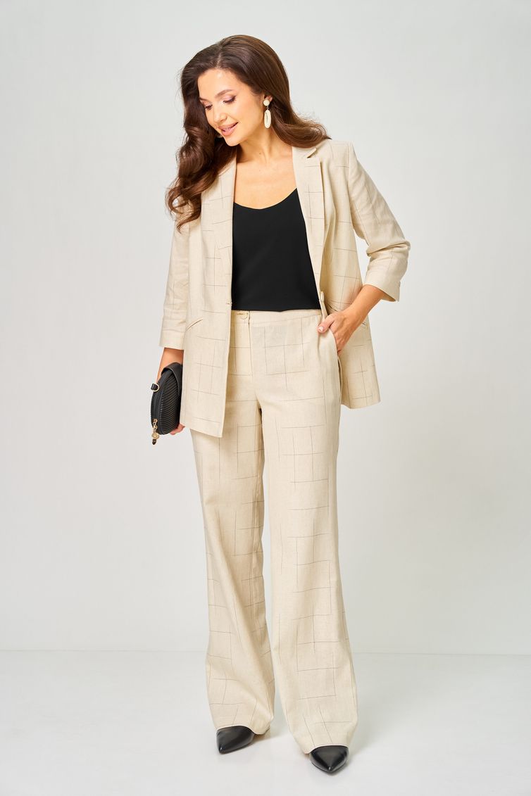 Set LeNata #20554 bezhevyj v kletku