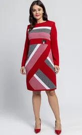 Dress BONADI 1346 vishnevyj