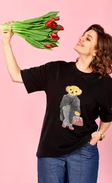 Футболка Ava fashion М-176 черный