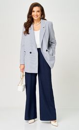 Suit PND 89920 belo-sinij