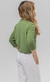 Жакет Romgil РВ0162-ХЛ4 зеленая оливка