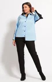 Блуза BegiModa арт. 4056 голубой