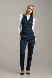 Suit MARIKA #440 t.sinij v polosku