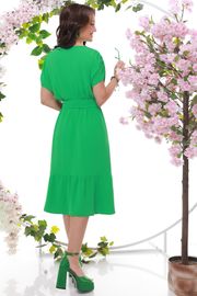 Платье DS Trend арт. П-3897-0125-02 (зеленое с запахом)