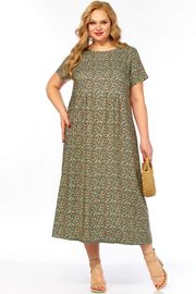 Dress LadyThreeStars #2682 myatnyj print