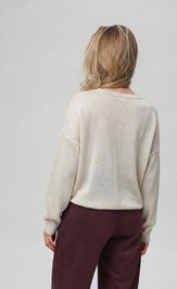 Джемпер Romgil РВ0344-ХМ5 молочный, серебро