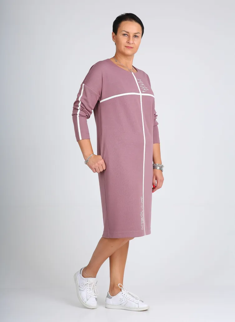Dress Zigzag Style #407 rozovyj