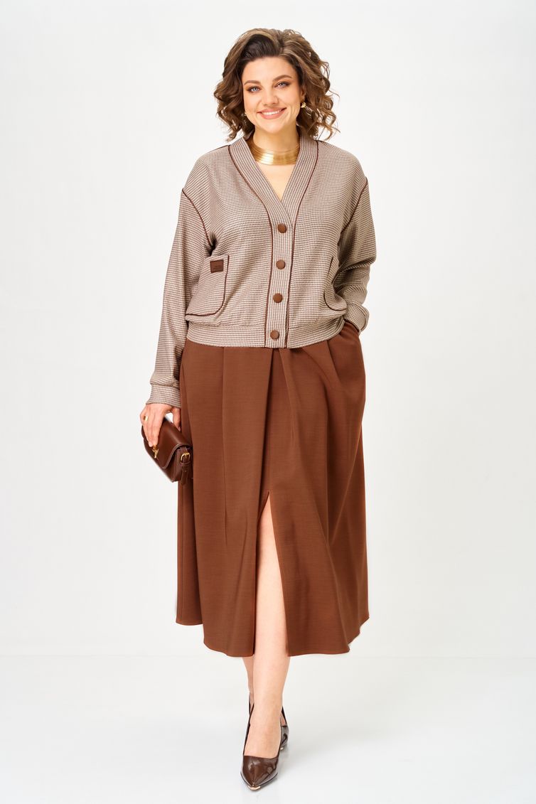 Garnitur Aira Style #24131 komplekt bezhevo-korichnevyj