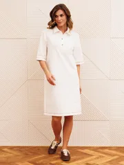 Sukienka GIZART #5394 molochnyj