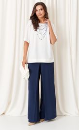 Костюм PND 86420 бело-синий