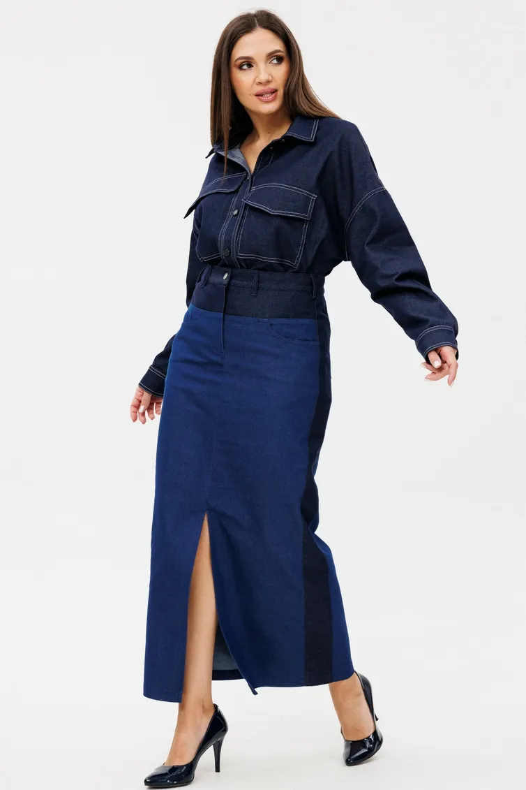 Skirt Ma Cherie #2076 sinij