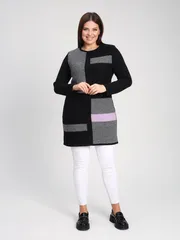 Jumper BONADI #1899 chernyj-lilovyj