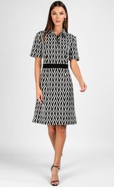 Dress VIZAVI 807 cherno-belyj