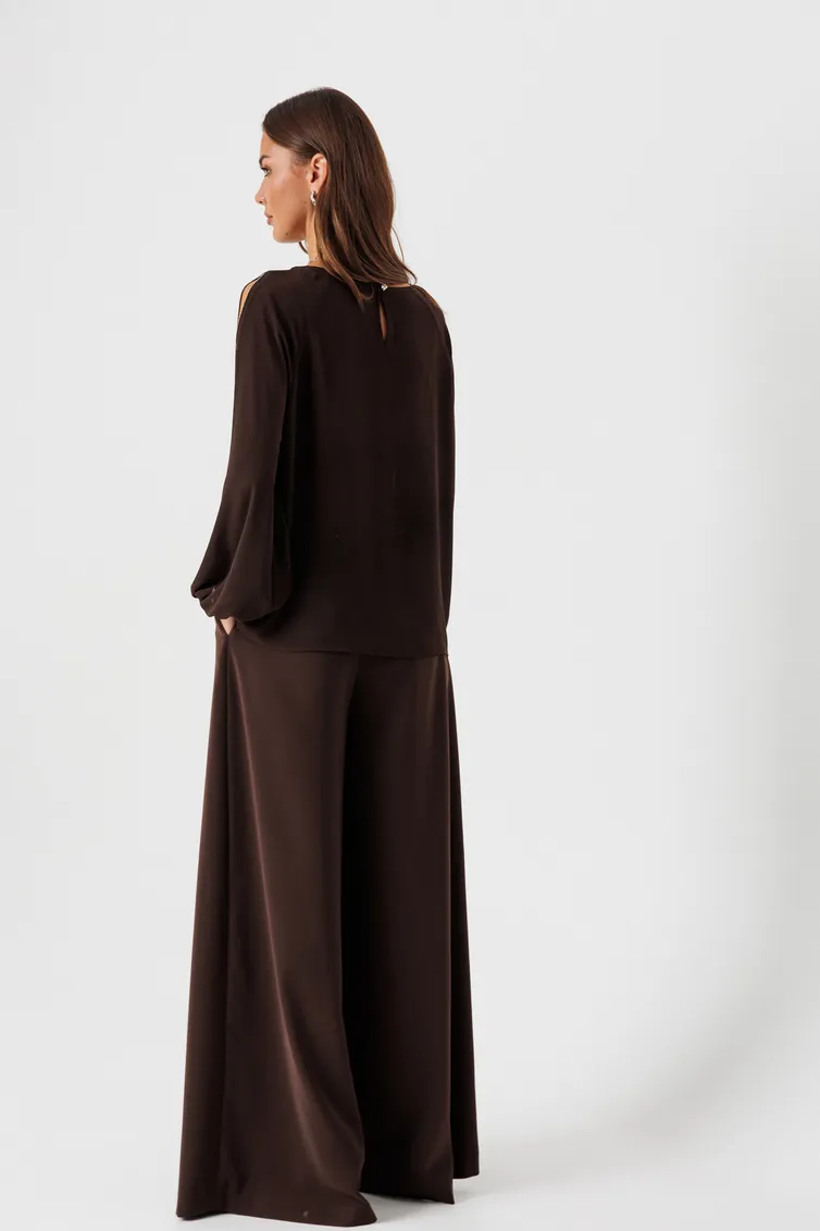 Blouse Lyushe #4451 shokolad