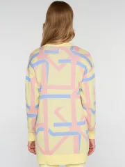 Sweter Newvay #7242-14130 limnyj shherbet/pudra/gol