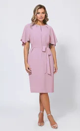 Платье BAZALINI 5044 пудра