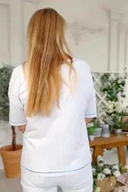 Skoczek Rumoda #2220 (korotkij rukav) goluboj_belyj
