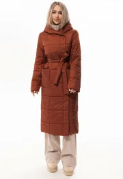 Coat Golden Valley #7145 temno-korichnevyj