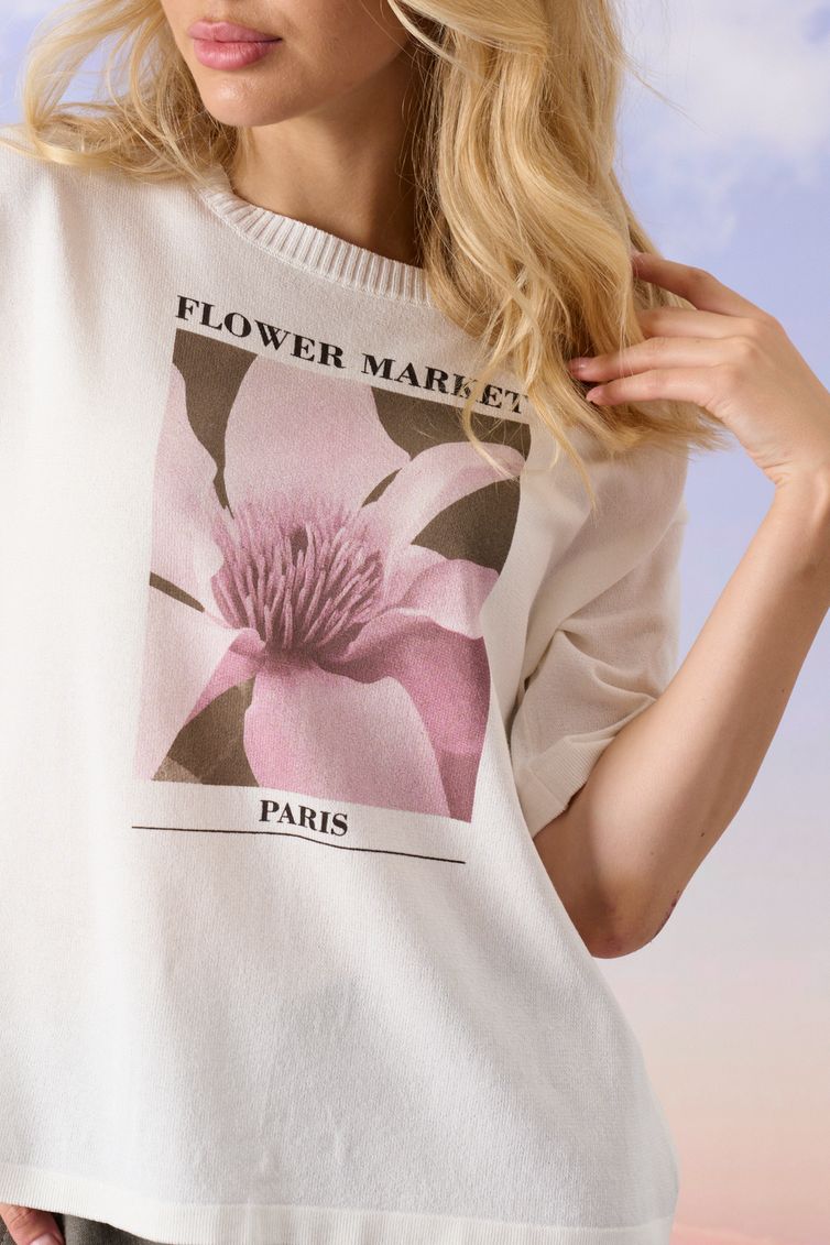 Джемпер Barbara Geratti арт. С4958BG молочный/розовый