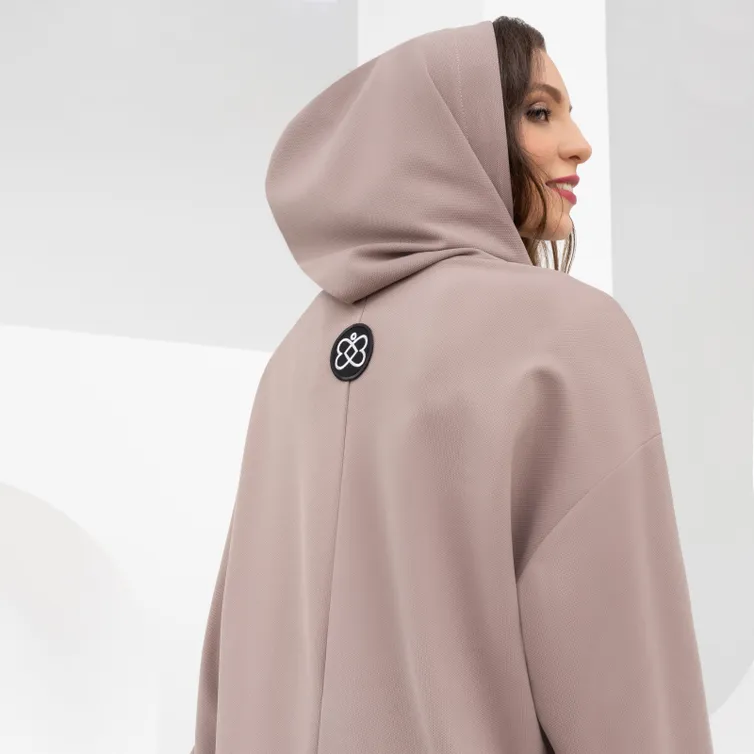 Bluza Z Kapturem CHARUTTI #Ty moe chudo (karamelka)