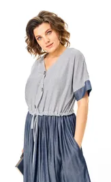 Sukienka Michel Chic 2181 legkij denim
