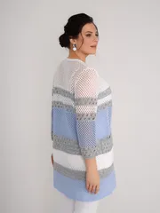 Sweter BONADI #1949 goluboj