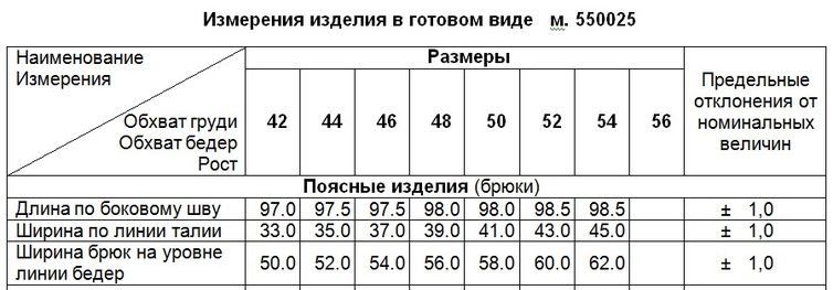 Брюки FAWI арт. 550025