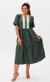Платье Anelli Laurel 1604 бронзово-зеленый
