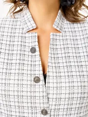 Suit Vilena-fashion #1198 belyj+chernyj