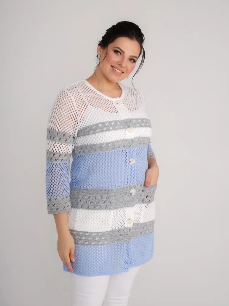 Sweter BONADI #1949 goluboj