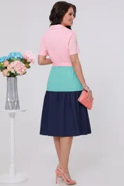 Sukienka DS Trend #P-3106 (Ottenki leta, yarkaya)