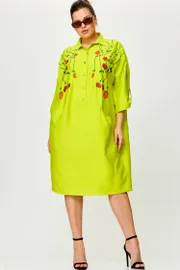 Sukienka SOVA #11181 limon