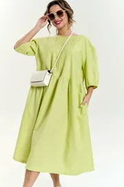 Sukienka SOVA #11226 limon