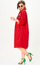 Платье SOVA 11318 красный