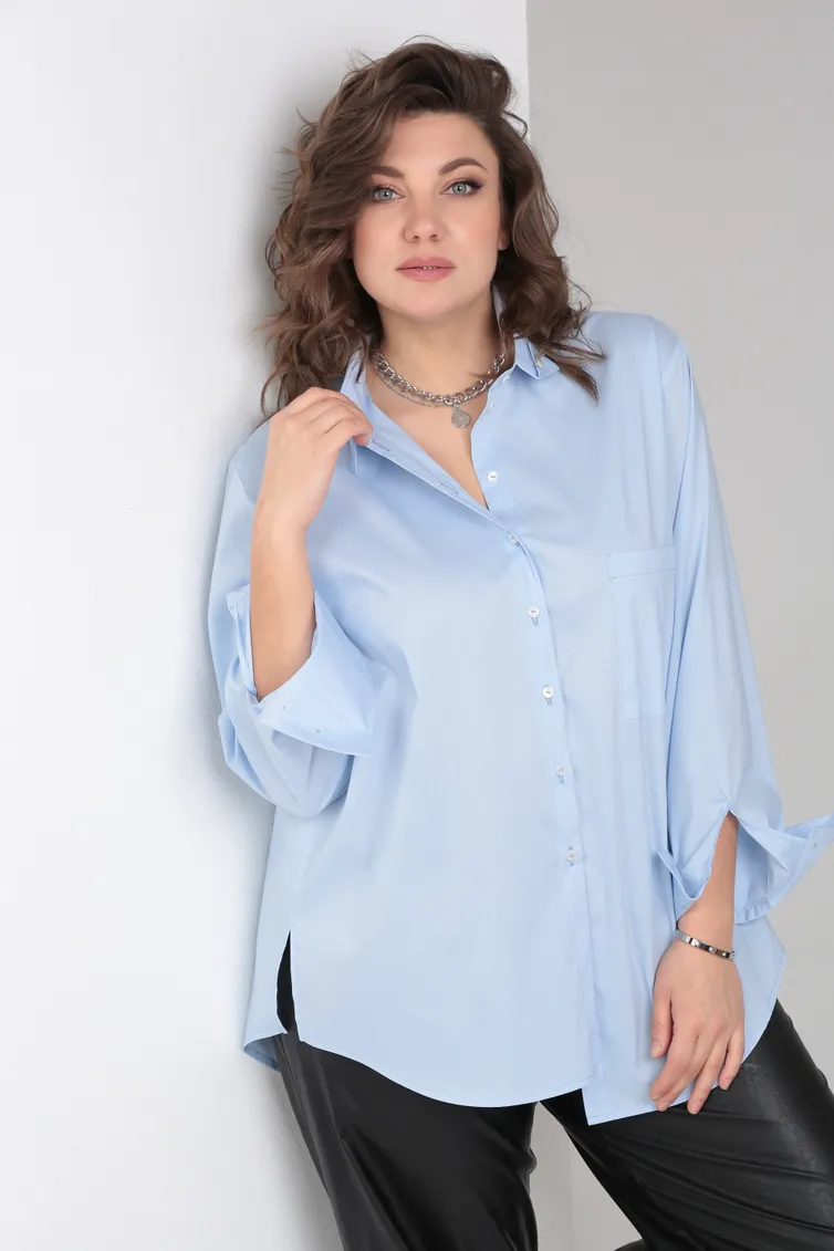 Рубашка BLISS арт. 8310 Голубой RIZO