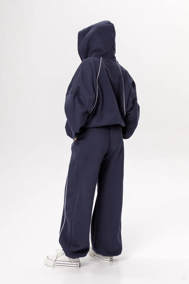 Trousers Pirs #6533 sinij s logo