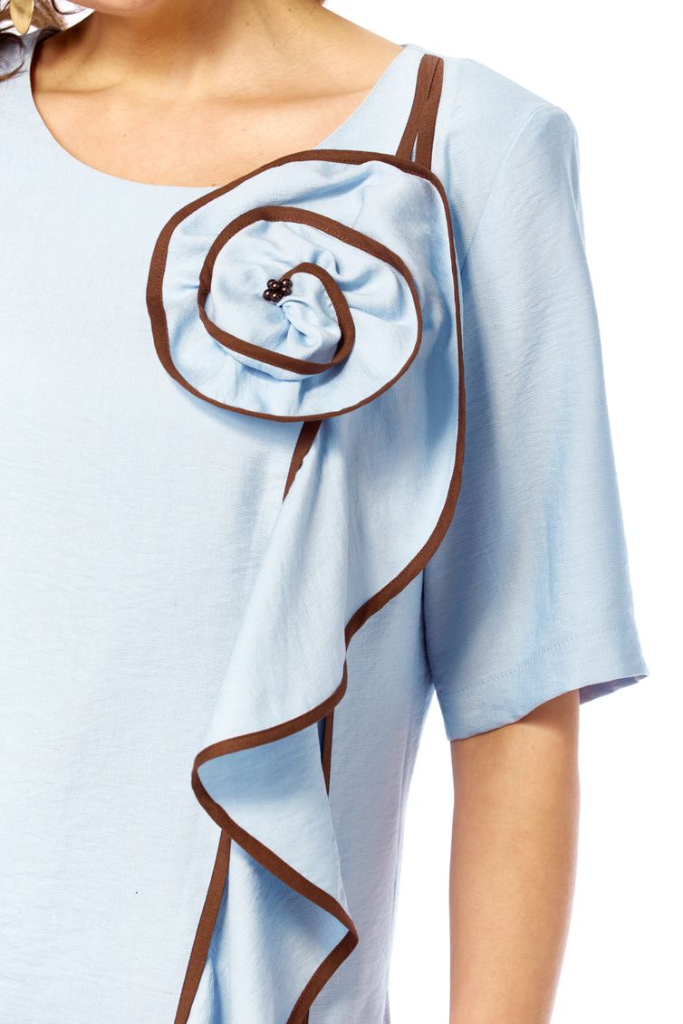 Suit Olga Style #S1028 goluboj