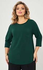 Блуза DORA plus 0220-2 темно-зеленый