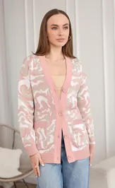 Sweter BONADI BS45 pudra-kapuchino