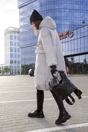 Płaszcz DOGGI #5028 seryj