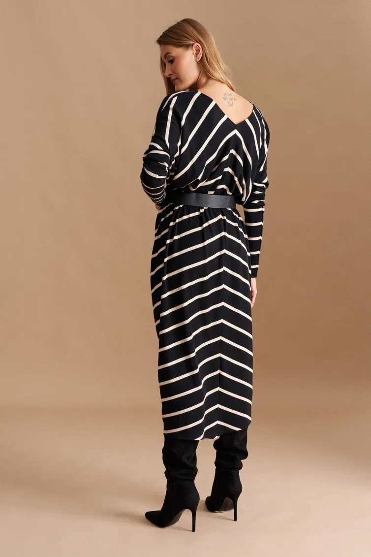 Dress Elletto Life #1044 cherno-bezh