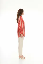Blouse Elema #2K-1370 poloska 164
