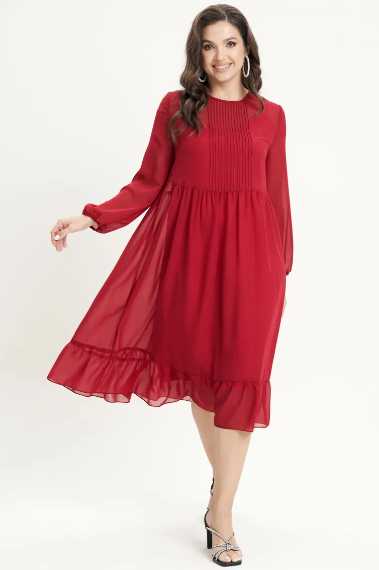 Dress Fantazia Mod #4771 krasnyj