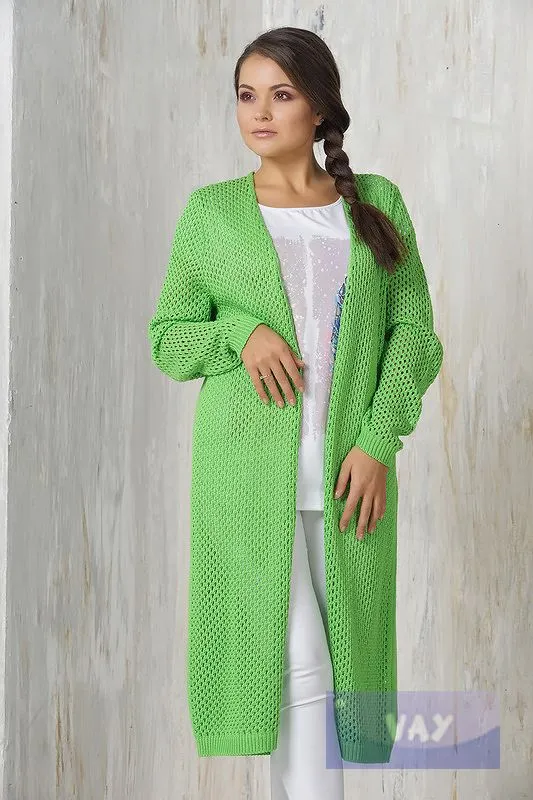 Джемперы, кардиганы, жакеты Newvay арт. 1450 зел ябл