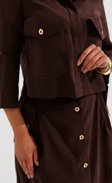 Костюм Galean Style 1013 коричневый